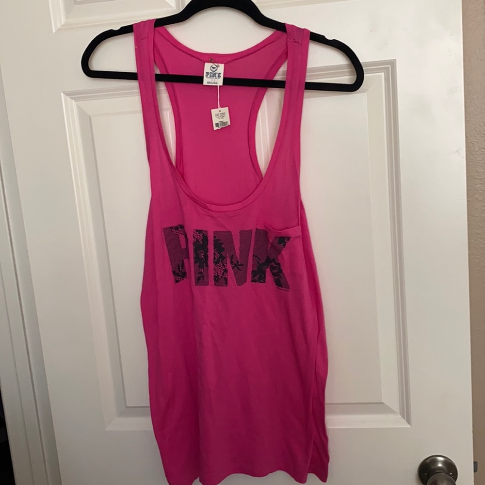 PINK Victoria’s Secret Racerback Tank NEW- small